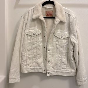 EX-BOYFRIEND CORDUROY SHERPA TRUCKER JACKET